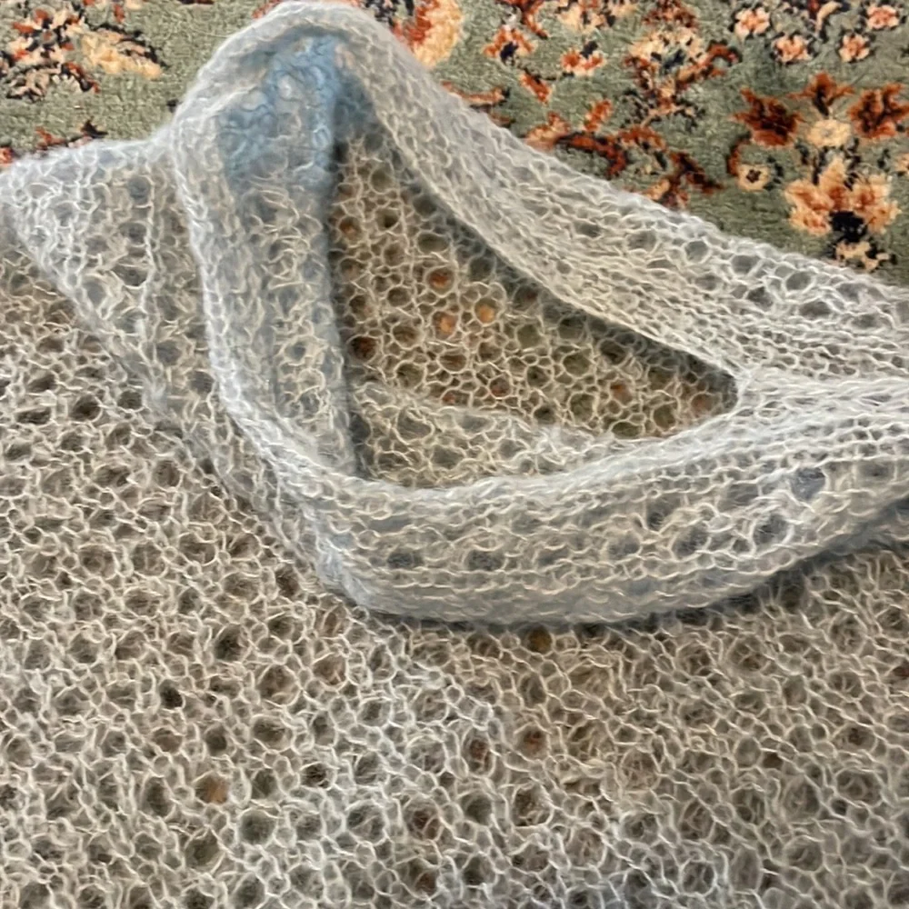 Hand-Knit Poncho - Picture 2 of 3